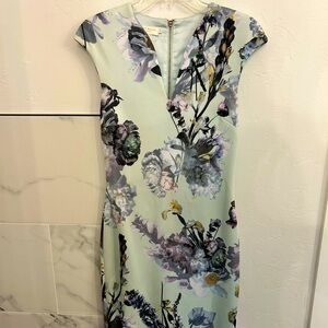 Ted baker floral mint dress